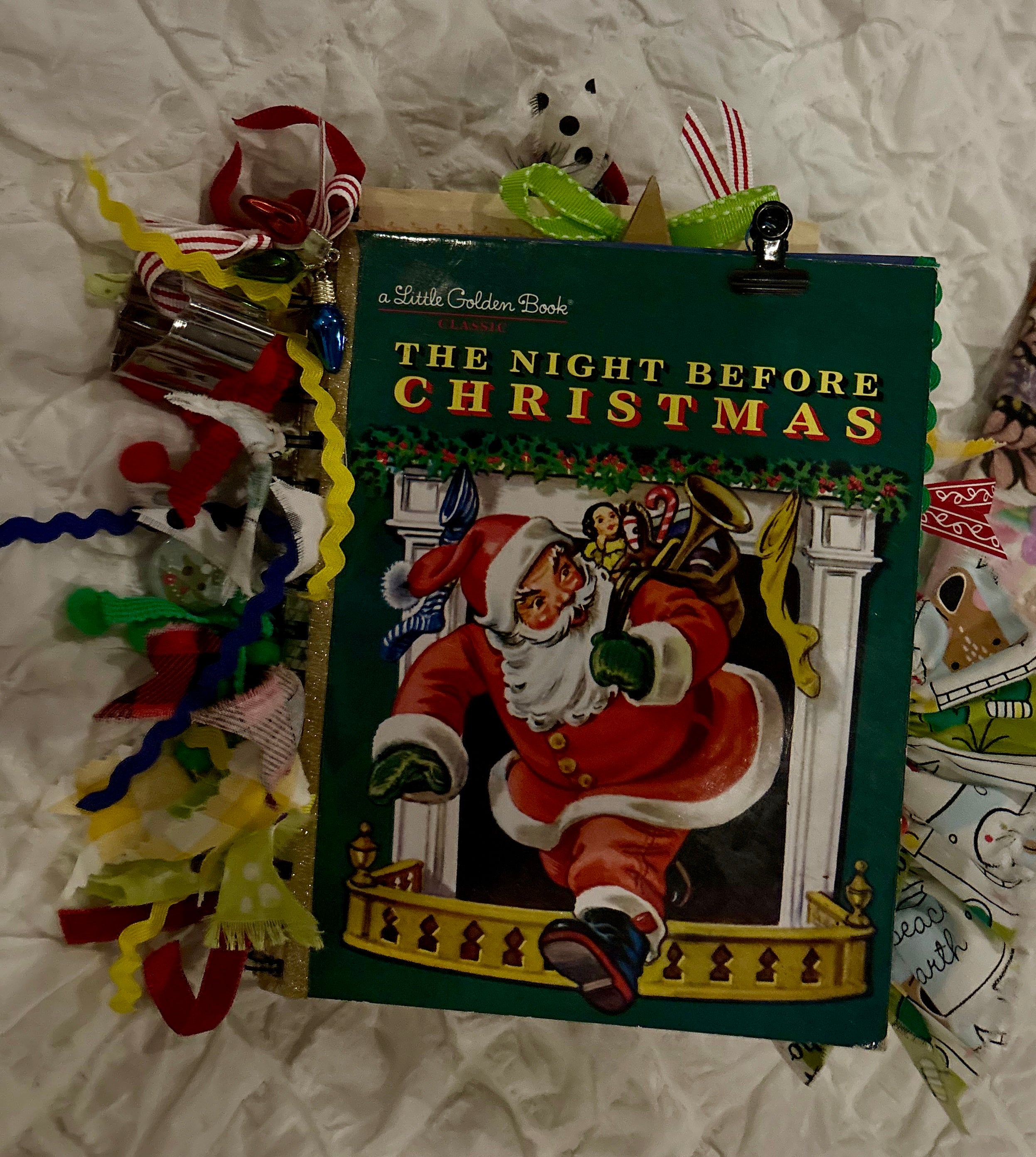 Art Journal Night Before Christmas Golden Book