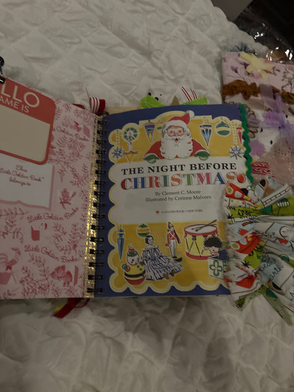 Art Journal Night Before Christmas Golden Book
